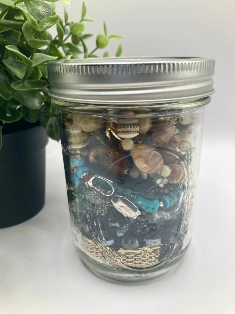 Vintage and Contemporary Mystery Jewelry Jar - Good Condition -12 - Picture 4 of 5